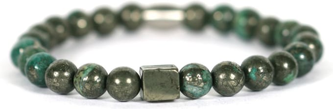 IbizaMen - pyrite blok Gold pyrite groen 19cm