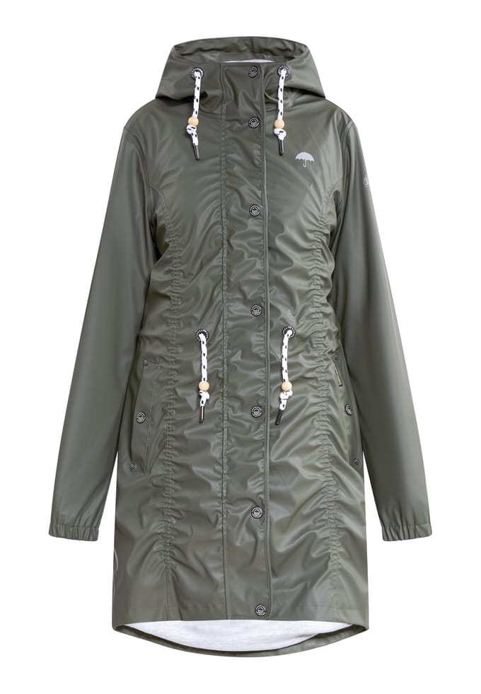 Schmuddelwedda Mackintosh bridgeport Dames olijf