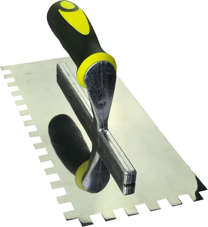 Getande Troffel - Tegelspatel Float - Metselwerk Gips - 10x10mm Tanden