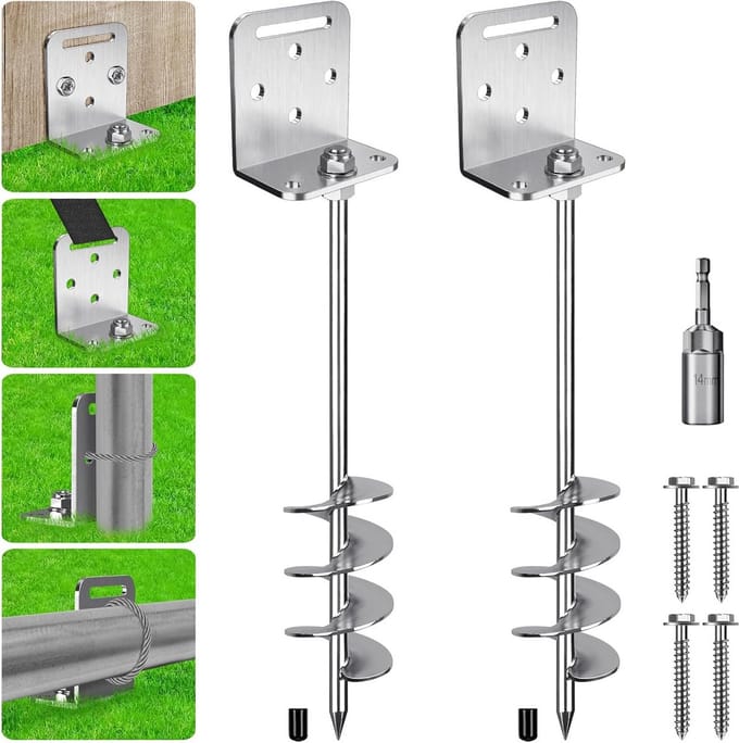 Extra Sterke Grondharingen voor Trampoline en Tent 67cm (2 Stuks)