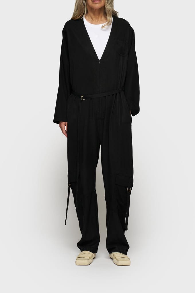 10DAYS Comfort Jumpsuit Tencel Black Größe: S | Jumpsuits Outlet | Damen | Schwarz