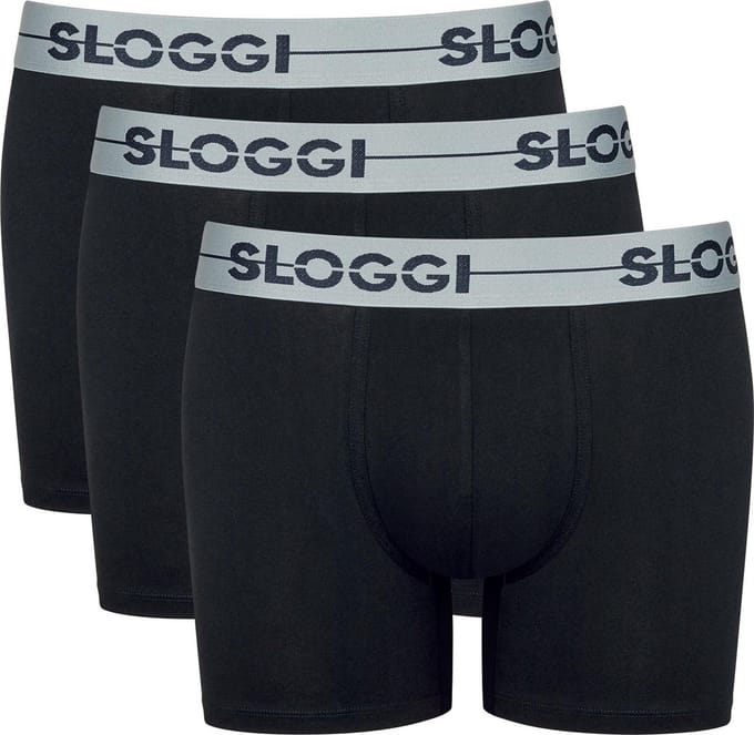 sloggi men Go Heren Short 3-pack - Zwart - Maat XL