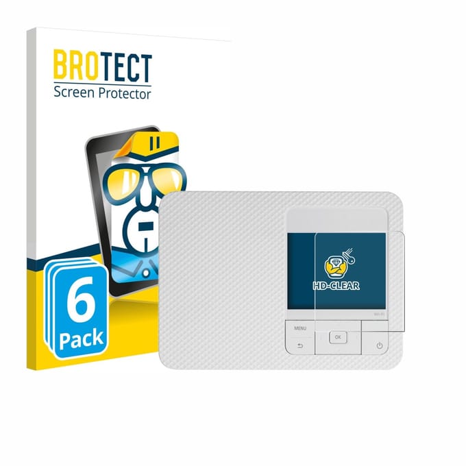 BROTECT - Screenprotector voor Canon Selphy CP1500 Mini - Folie Beschermfolie transparant 6 Stuks