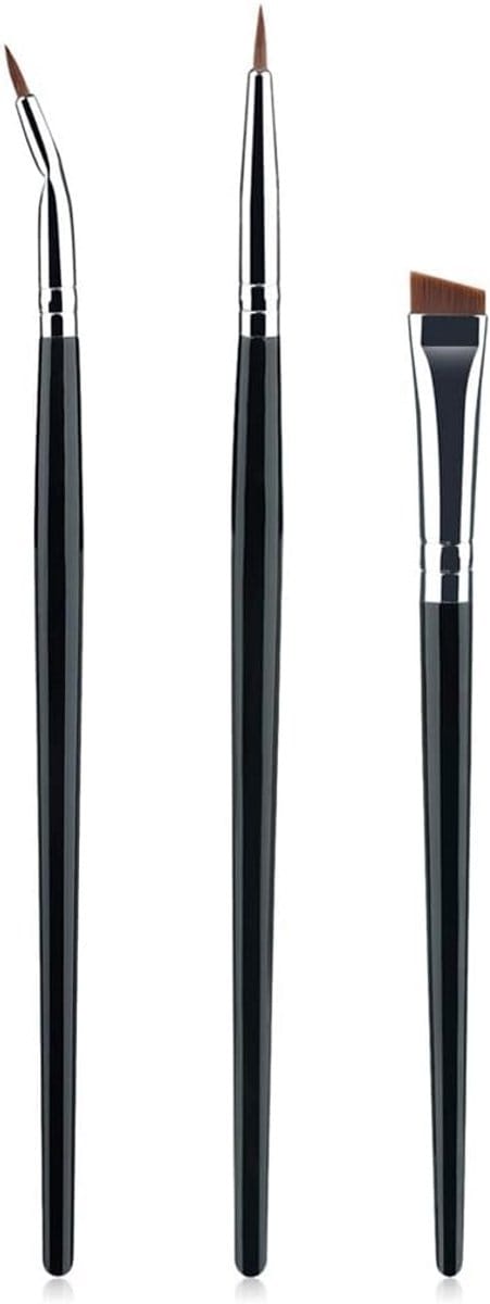 SolidKeus - Set van 3 Professionele Oogmake-upkwasten voor Perfecte Eyeliner