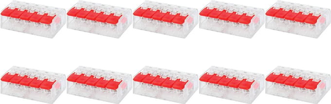 Lasklem Slim Set 10 Stuks - 5 Polig met Klemmetjes - Groen