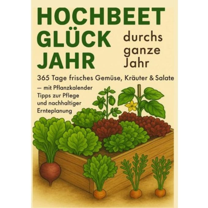 Hochbeet-Glück Durchs Ganze Jahr - 365 Tage Frisches Gemüse, Kräuter & Salate - Mit - Luise Gartmann