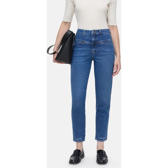 Closed Pedal Pusher Jeans Mid Blue size W26L32 | Straight Pants Outlet | Women | Blue