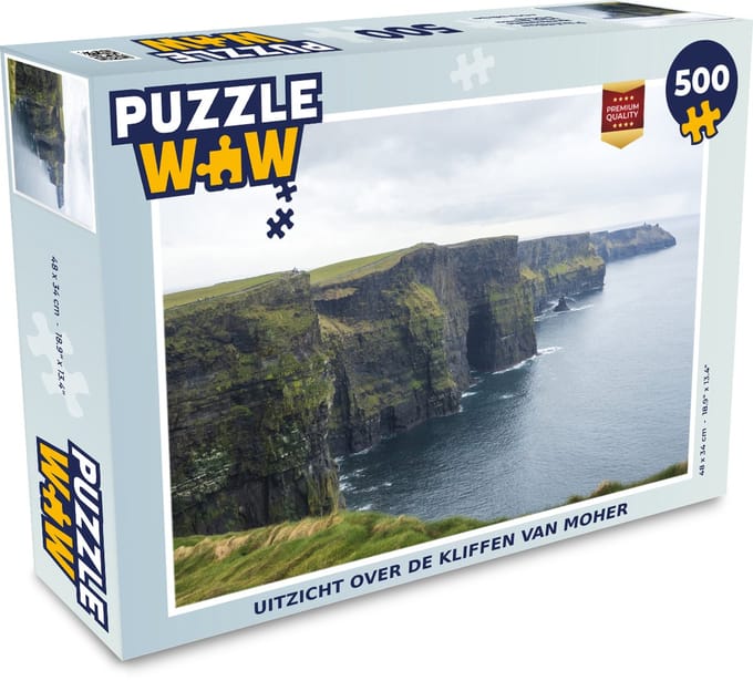 Puzzel Uitzicht over de kliffen van Moher - Legpuzzel - Puzzel 500 stukjes