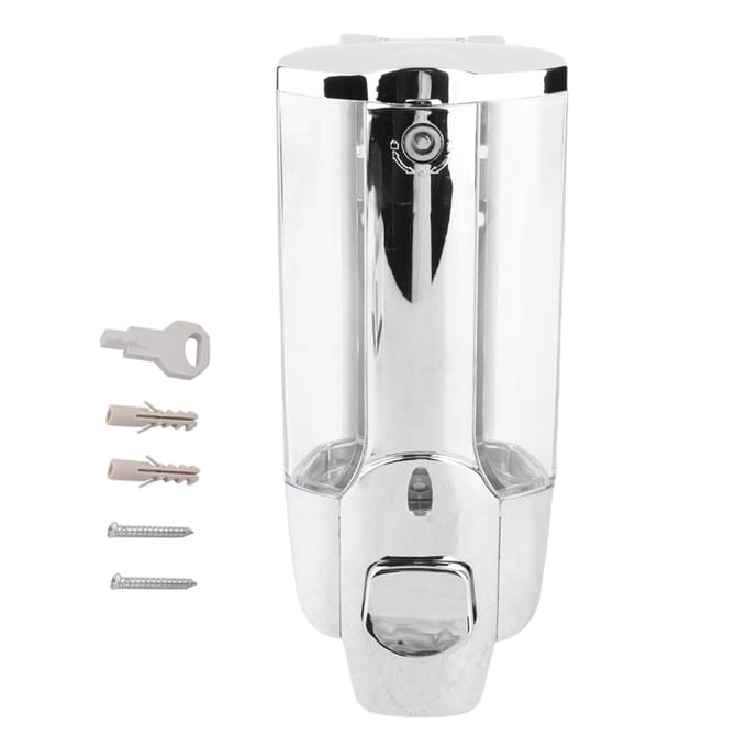 Wandgemonteerde Schuim Zeep Lotion Dispenser Thuis Hotel (Enkele Uitlaat 350ml) white