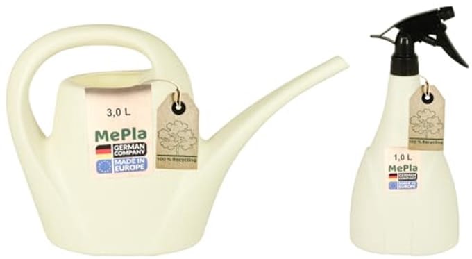 Gieter set 3,0 l indoor + sproeier 1,0 l - weerbestendig kunststof