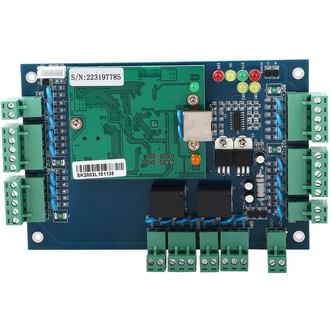 TCP/IP Netwerk Toegangscontrolebord Paneelcontroller voor Wiegand 2 Deuren Gebruik black