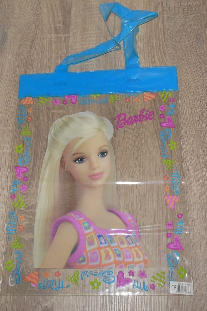 Kindertasje plastic Barbie