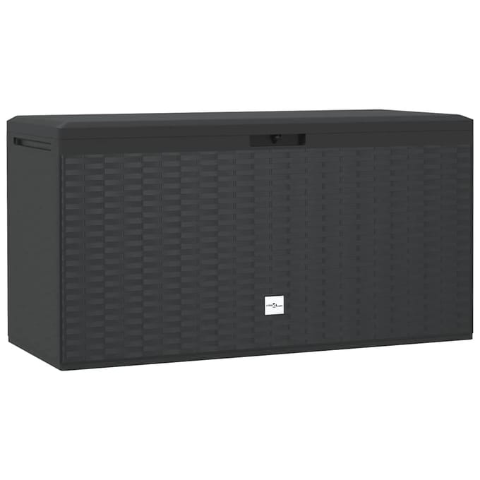 vidaXL - Tuinbox - 114x47x60 - cm - antraciet