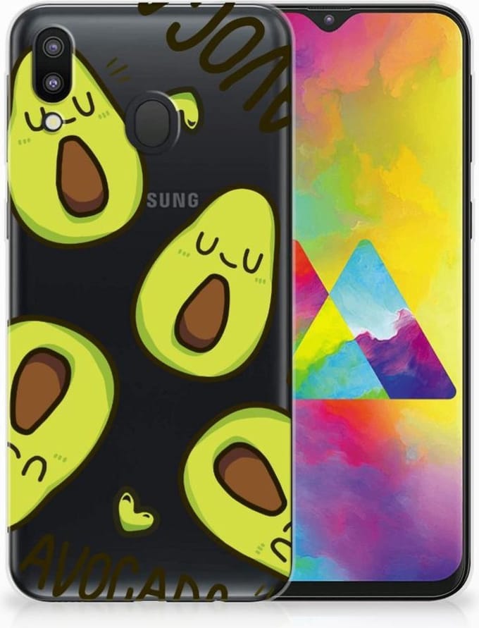 Samsung Galaxy M20 (Power) Telefoonhoesje met Naam Avocado Singing