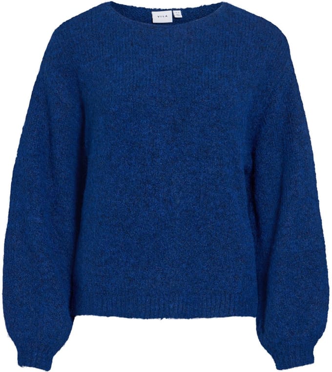 Vila Trui Vimarley L/s Knit Pullover- Noos 14110972 Navy Peony/melange Dames Maat - L