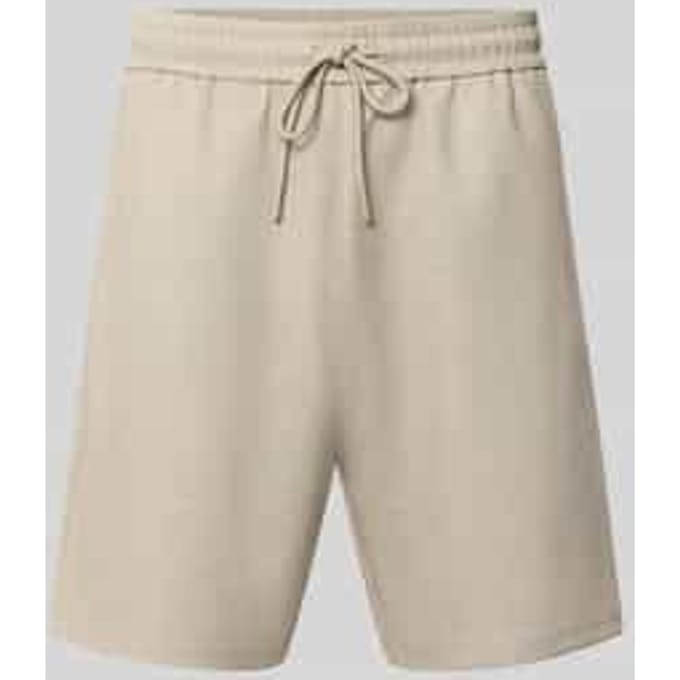 straight fit short met viscose