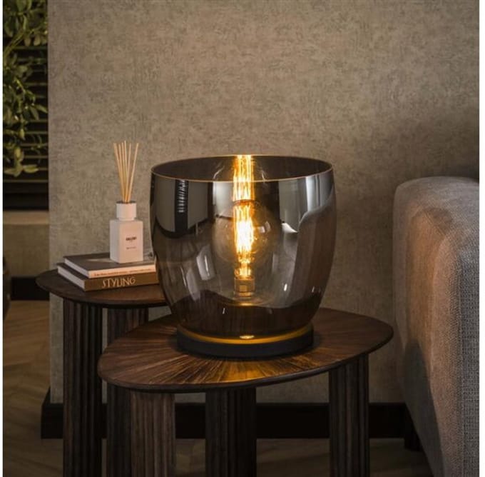 Vloerlamp UP XL - Smoke grey glas
