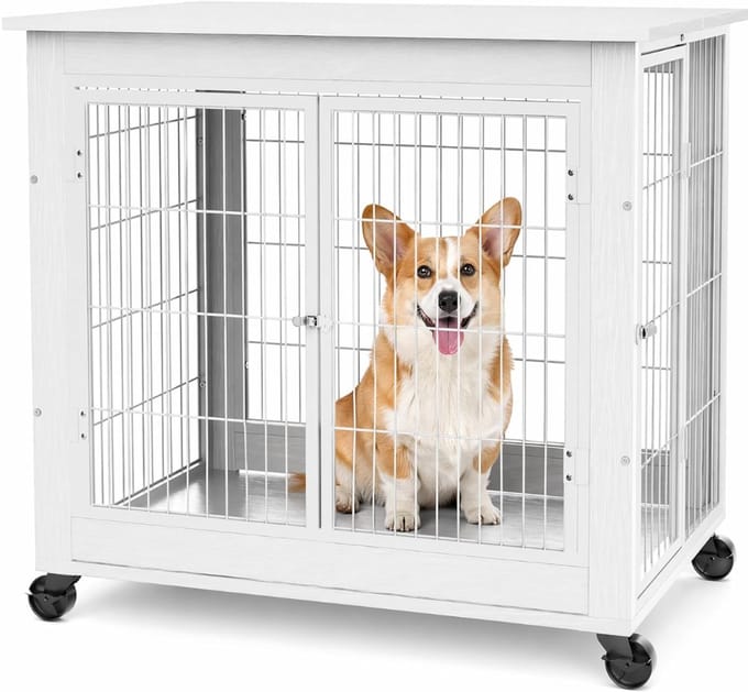 CRLYN® Hondenkooi - Hondenmand - Veilig verblijf - Wit