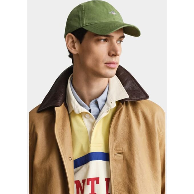 Gant Cap Small Shield Cotton Twill Herb Green / male