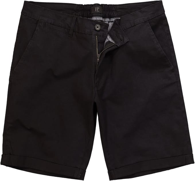 JP 1880 - Heren - Chino-bermuda Buik-Fit Regular Fit - Zwart - Maat 68