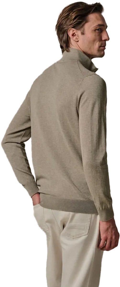 Beige vest Profuomo gemeleerd met rits