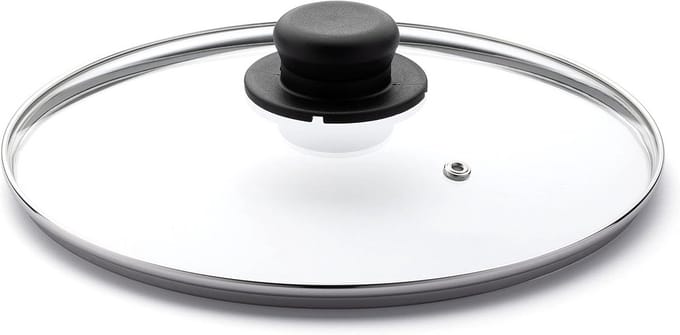 Glazen Deksel met Knop voor Pannen - Diameter 34 cm