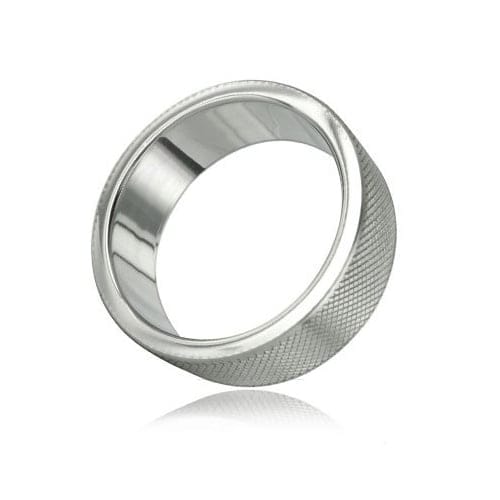 Metalen Cockring met ribbels