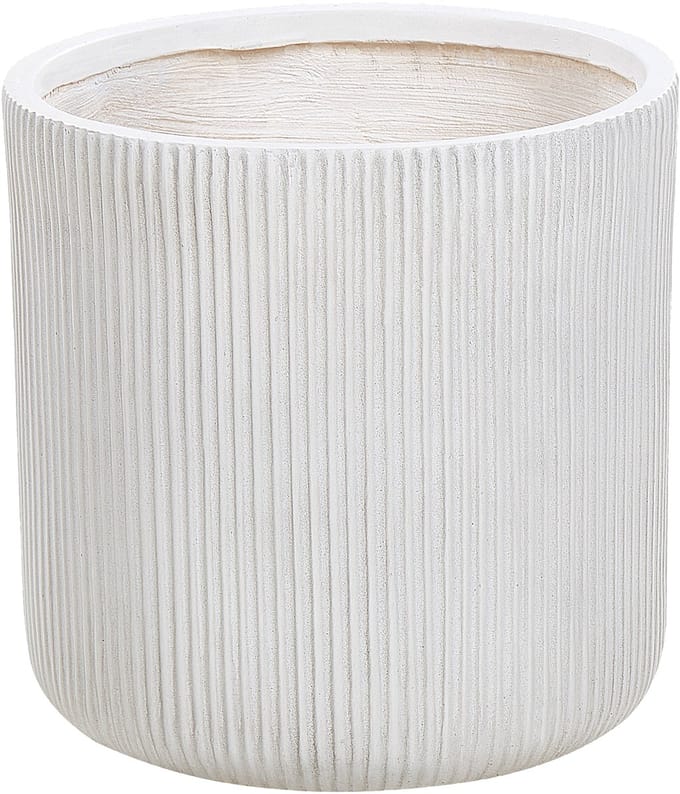 OREOI - Bloempot - Gebroken wit - 37 x 37 x 37 cm - Kleivezel