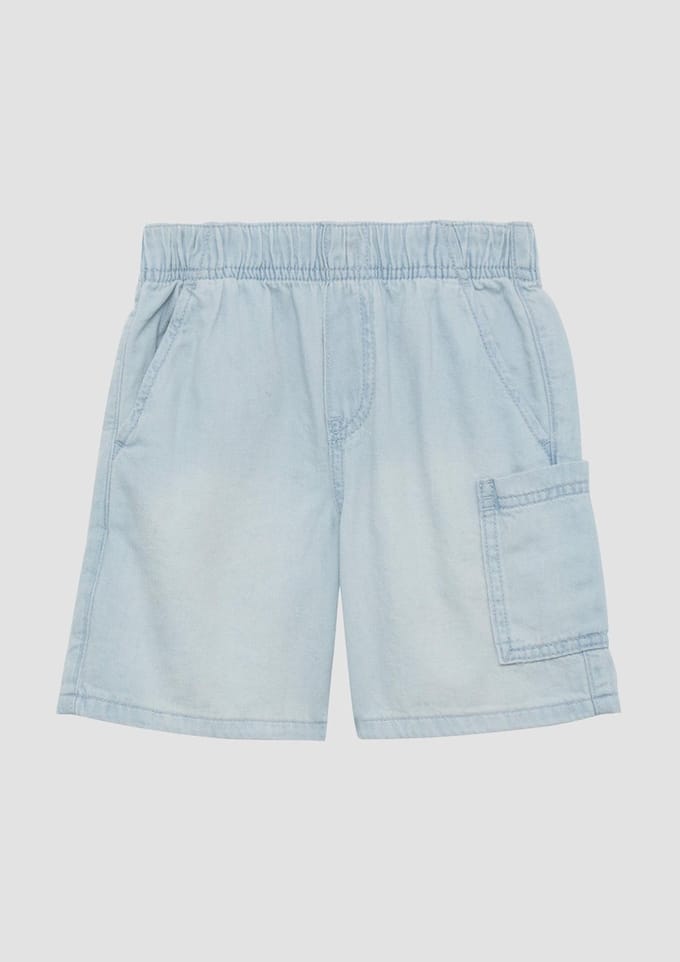 Relaxed fit korte jeans van puur katoen