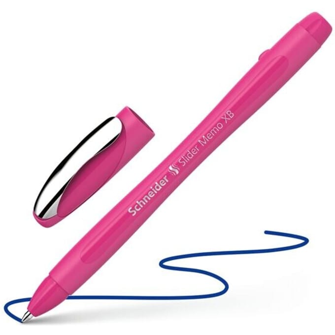 Schneider balpen - Slider Memo Colour Edition - schrijfbreedte XB - Power Pink - S-150219