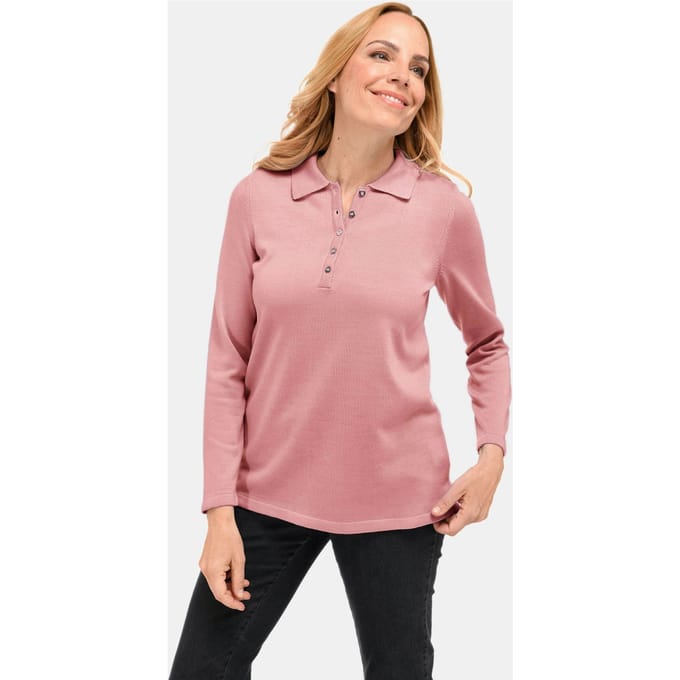 Polopullover - oudroze - Gr. 54 van Goldner Fashion
