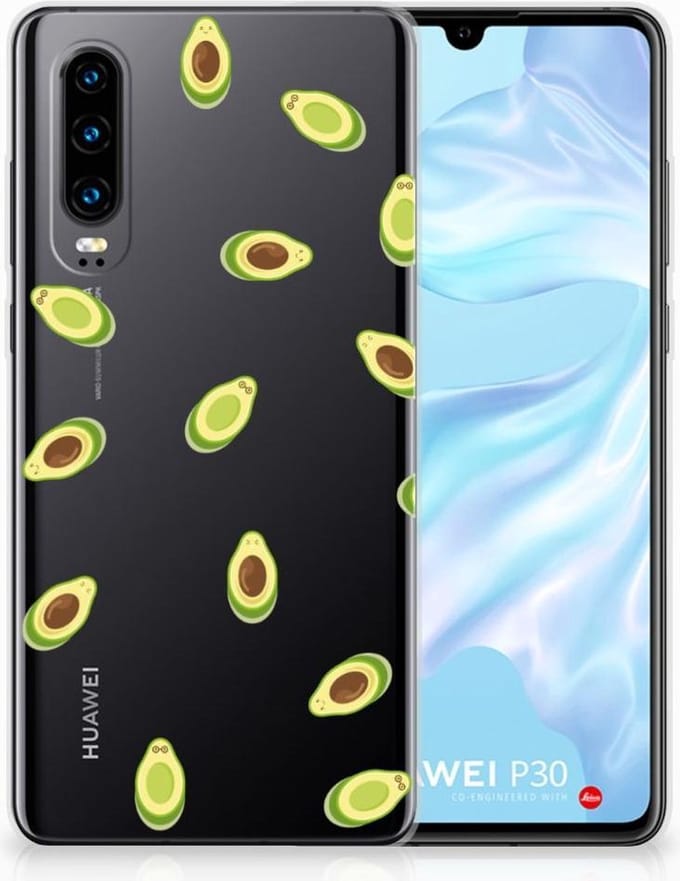 Huawei P30 Siliconen Case Avocado