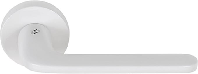Deurkruk Roboquattro - Colombo Design - Wit mat - rond rozet - set