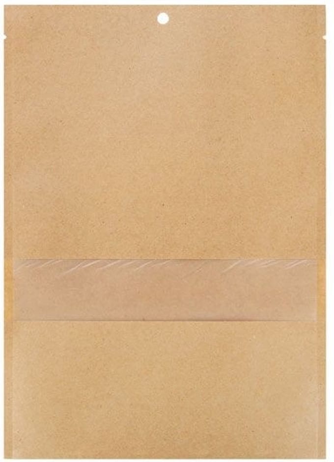 Kraftzakjes met Venster 98x114 mm - 100 st