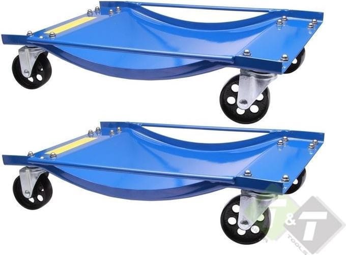 Wieldollieschalen, Automover, 450 KG, Auto mover, Set 2 stuks