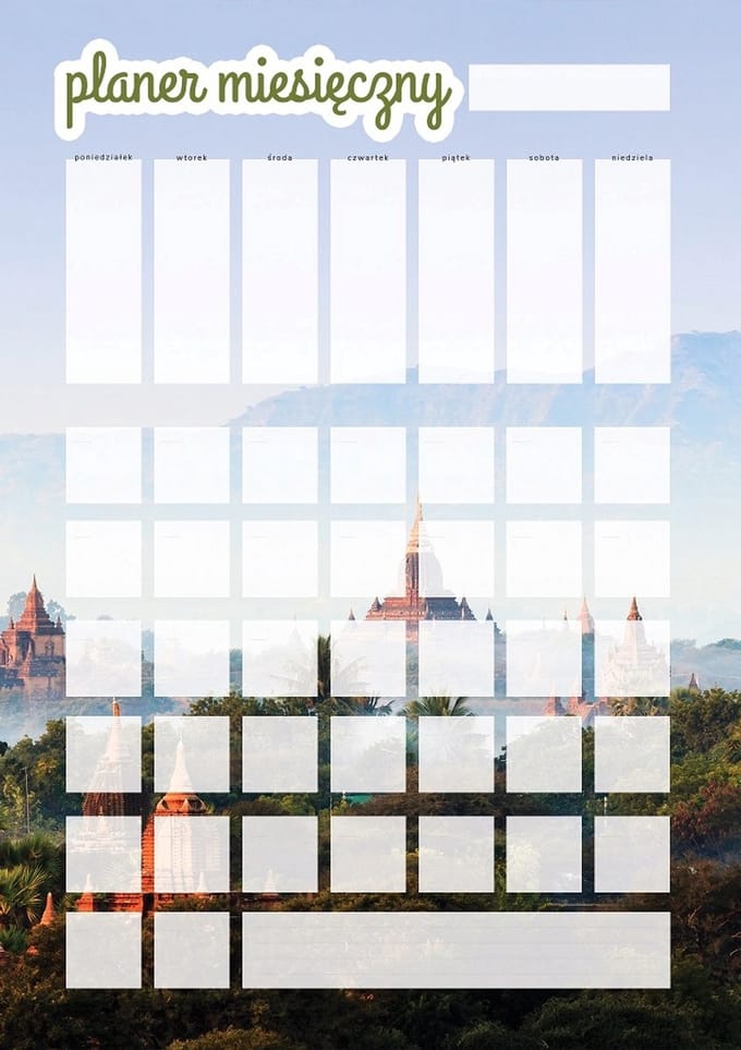 Wallvy - Maanplanner - 30x42cm - Drooguitwisbaar