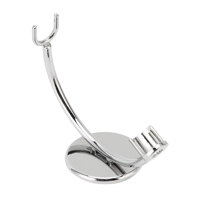 Support de rasoir en acier inoxydable pour blaireau à tête unique, accessoires de sécurité white