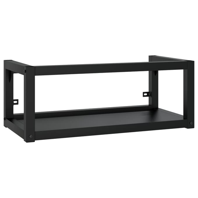 vidaXL - Wastafelframe - met - inbouwwastafel - ijzer - zwart