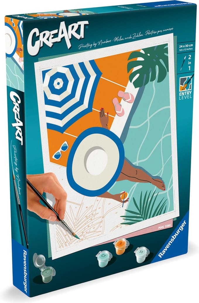Ravensburger - CreArt - Pool Time - Schilderen op Nummer