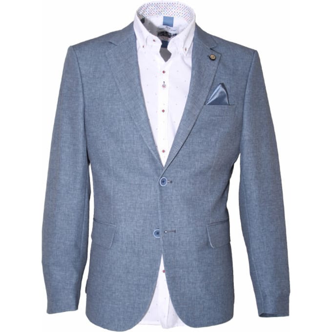 Carter & Davis - Casual colbert - Heren - 52 - Blauw - Polyester - 2628-1428
