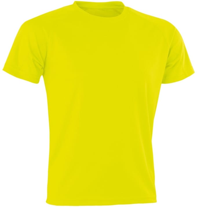 Spiro Volwassenen Unisex Impact Aircool Tee (Flo Geel)