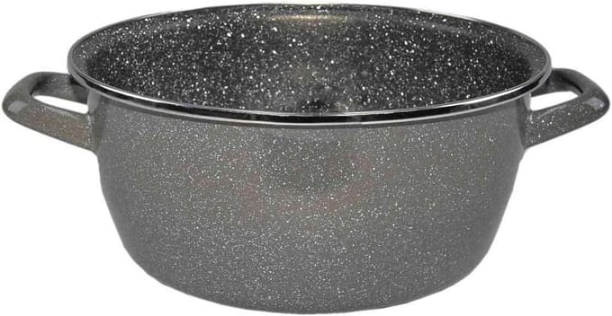 Braadpan 24 cm met 2 grepen van gehard staal