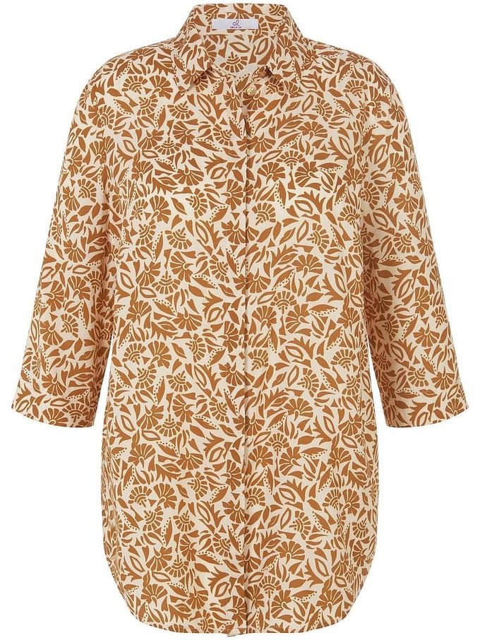 Lange blouse 3/4 mouwen Van Emilia Lay beige