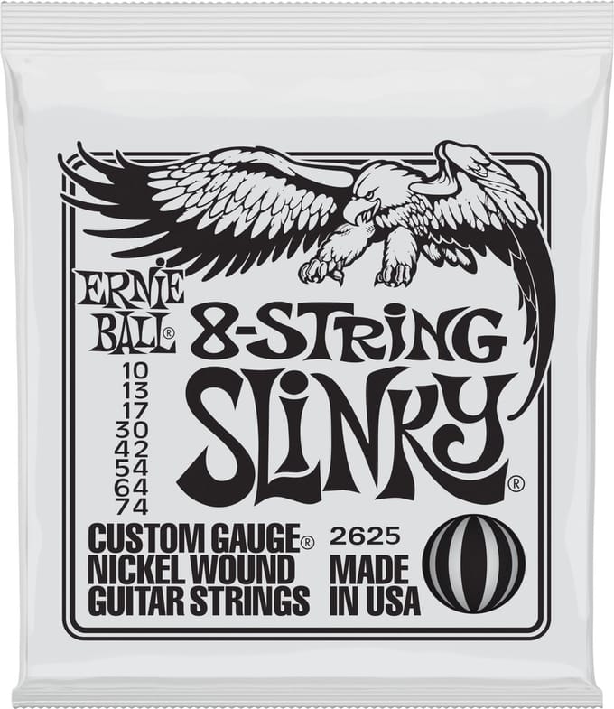Ernie Ball EB2625 8-String Slinky Guitar 8-Strings 10-74 - Elektrische gitaarsnaren
