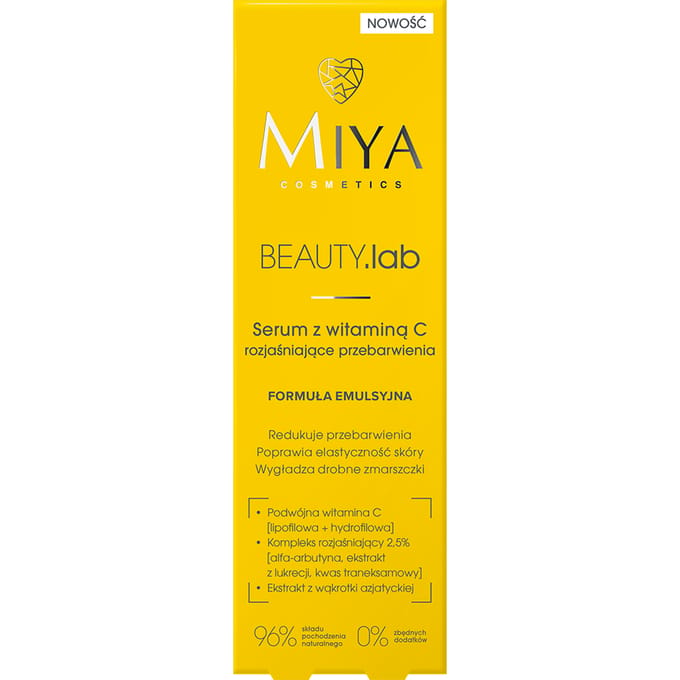 MIYA Cosmetics BEAUTY.lab Vitamin C Serum Brightening Discolorations 30 ml