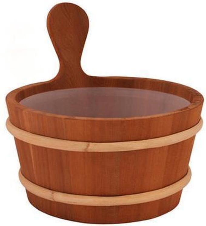 Saunia - Puukiulu - Sauna emmer - met inzetbak