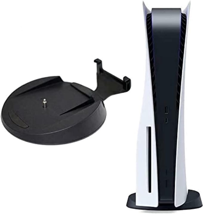 Vervangbare verticale standaard met schroef voor Playstation 5 console, geschikt voor digitale en disc versie, stabiliteit en ruimtebesparing