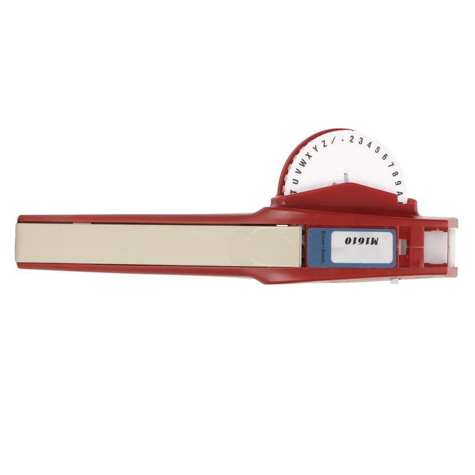 Reliëf Labelmaker 36 Printbare Karakters Eenvoudige Bediening Labelmaker Embosser met Labeltapes voor Knutselen DIY beige
