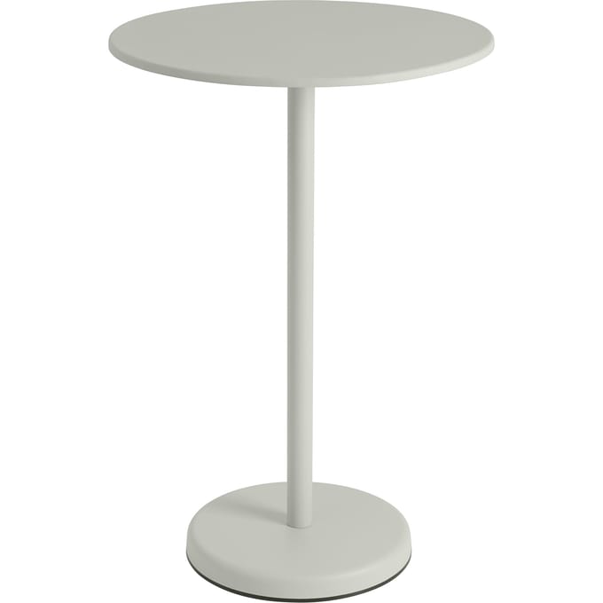 Muuto Linear Steel Tafel rond - grijs - Hoogte 105 cm