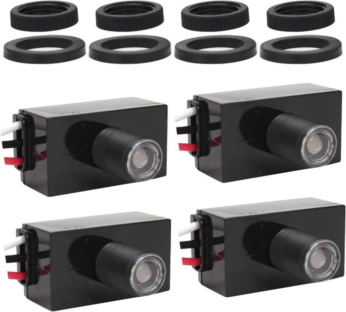 4 Stks Fotocel Sensor Verlichting Schakelaar voor Buitenverlichting